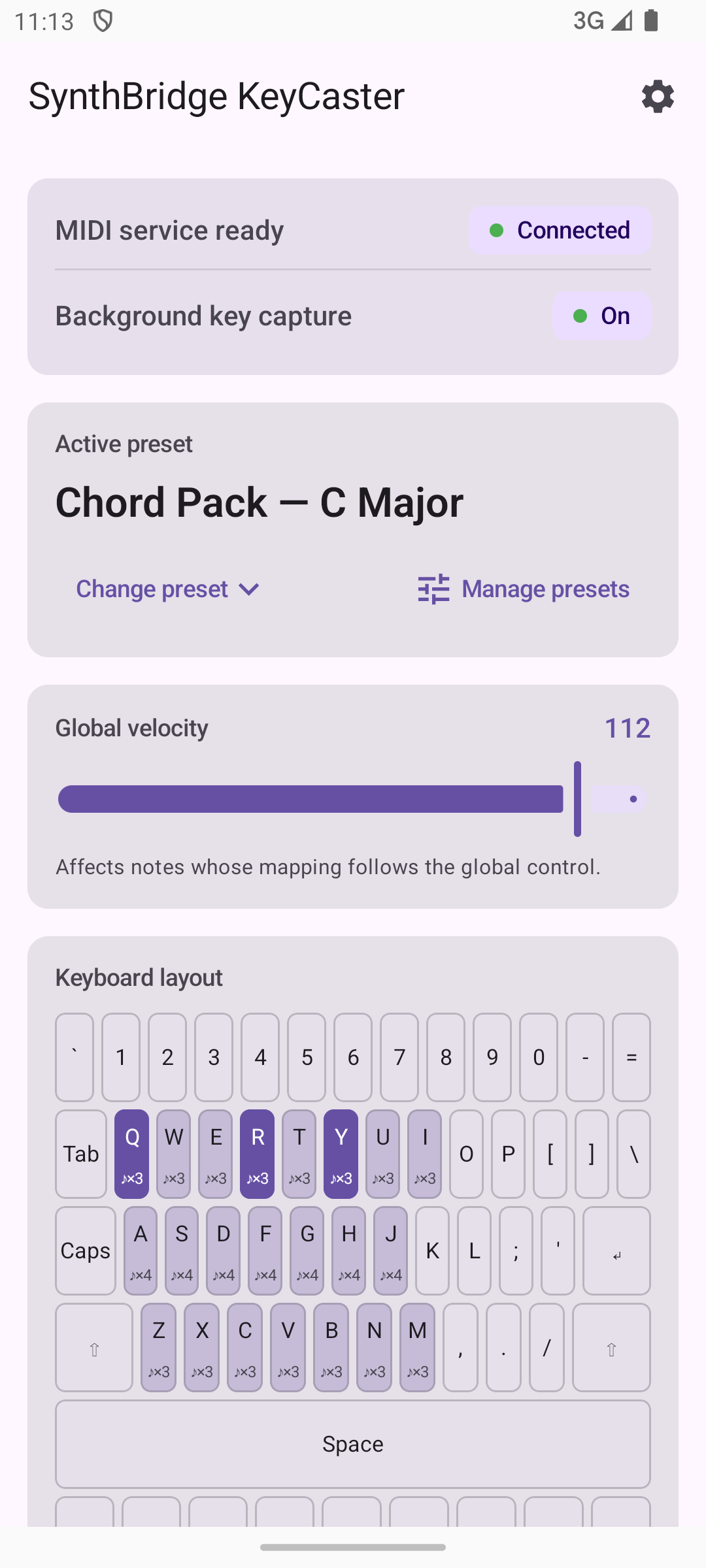 KeyCaster home with Chord Pack