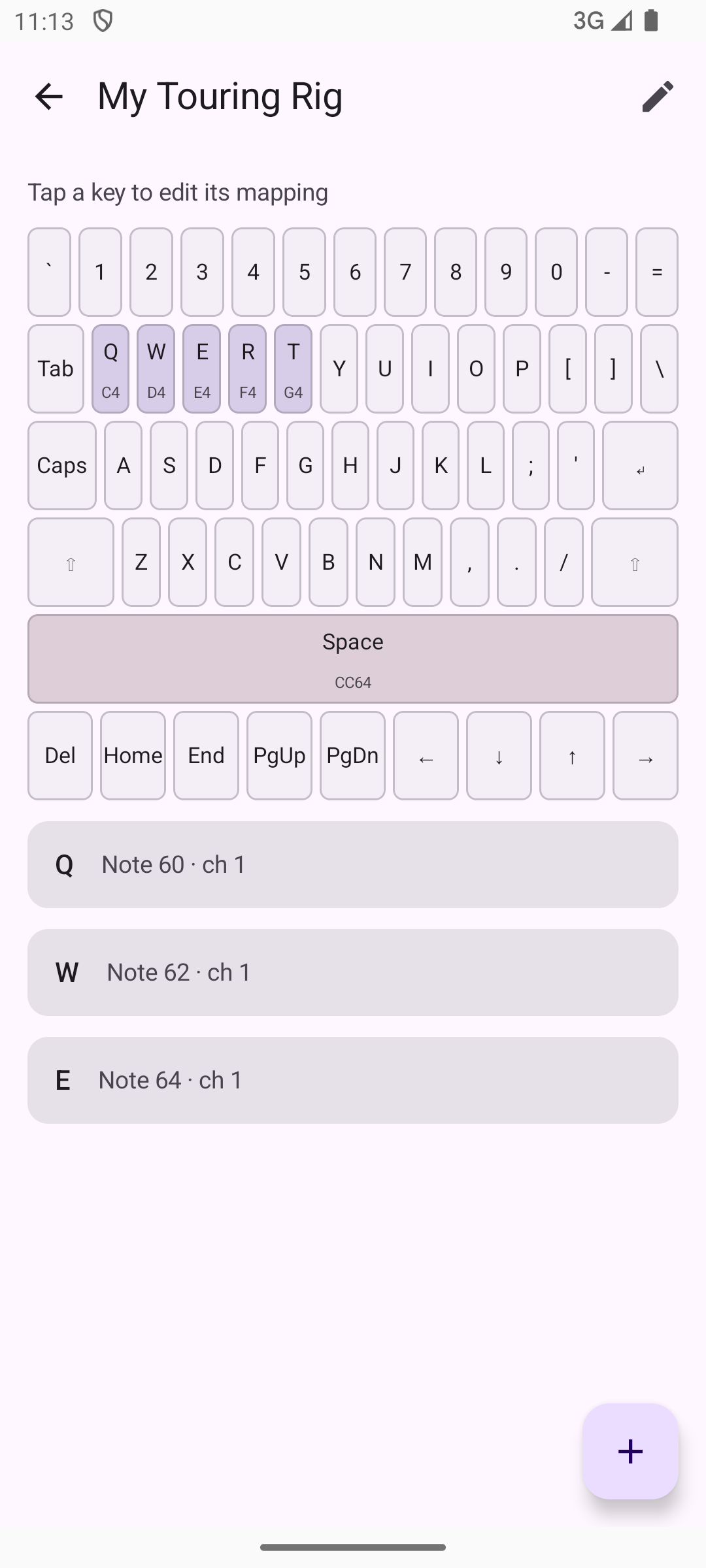 KeyCaster preset editor